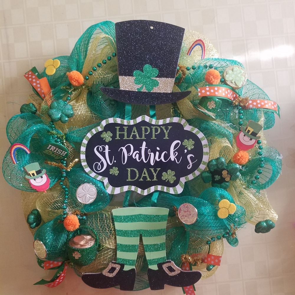 Saint Patrick's day wreath